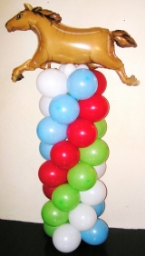 7FT Horse Balloon Column INDOOR