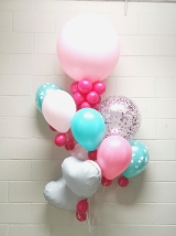 I Love You Pink & Teal 