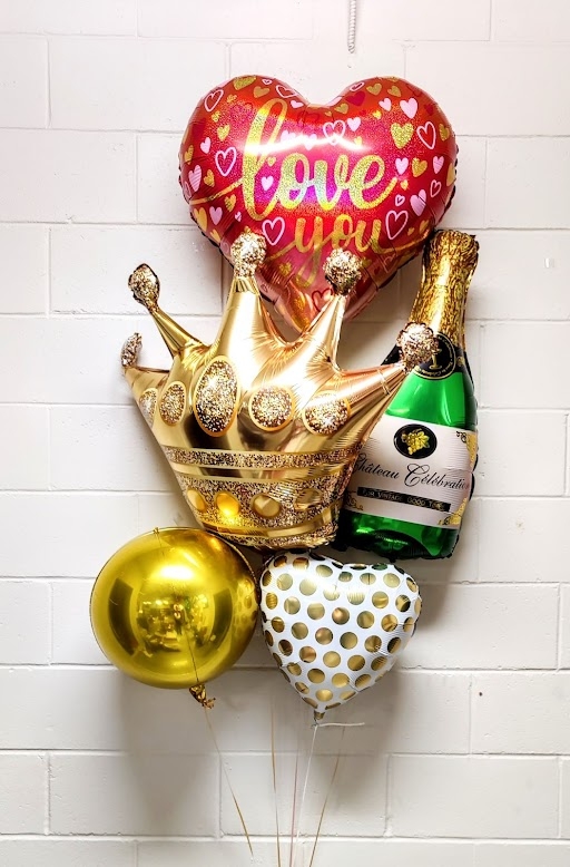 I Love You Your Majesty All Foil Bouquet