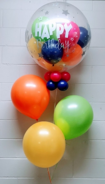Jewel Colours Gumball Birthday Balloon Bouquet