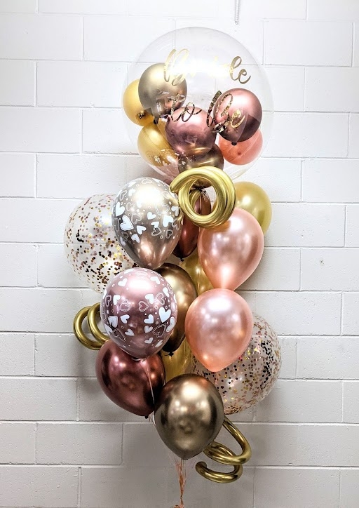 Jewel Rose Gold Custom Print Bouquet