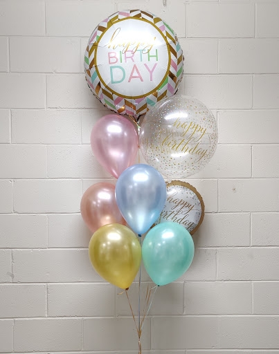 Jumbo Triple Birthday Metallic Colourful Balloon Bouquet 