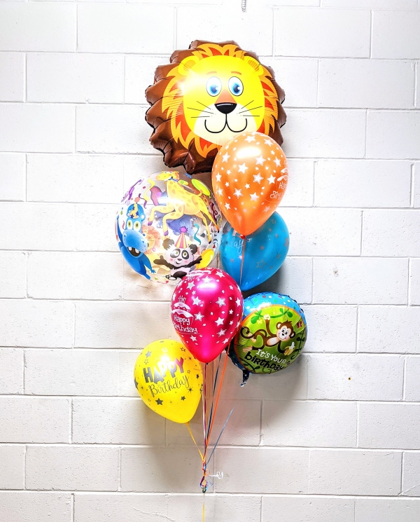Jungle Animal Circus Party Birthday Balloon Bouquet