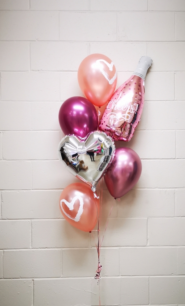 Junior Champagne Bottle Balloon Bouquet 