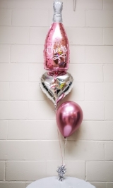 Junior Champagne Love Balloon Centerpiece 