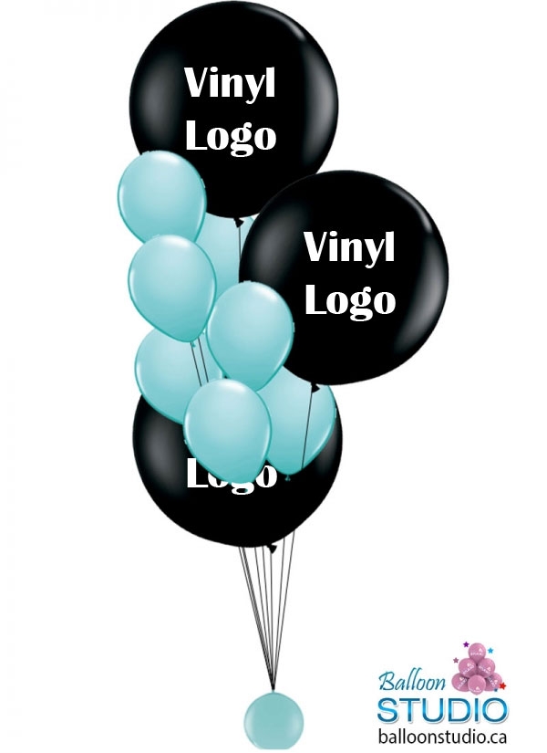 Large Balloon Bouquet HG with CUSTOM VINYL LOGOS
