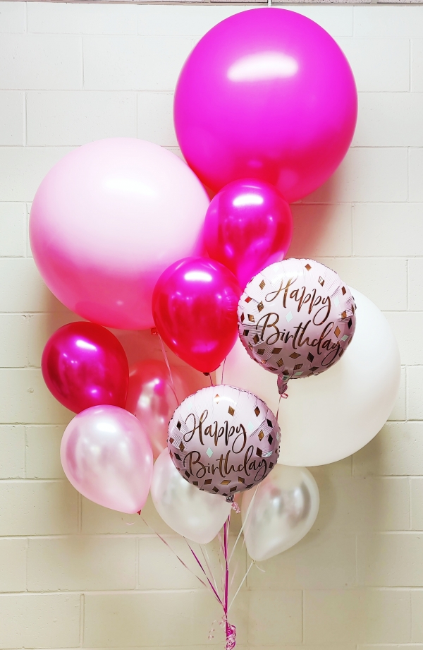 Large Pink Ombre Balloon Bouquet HG