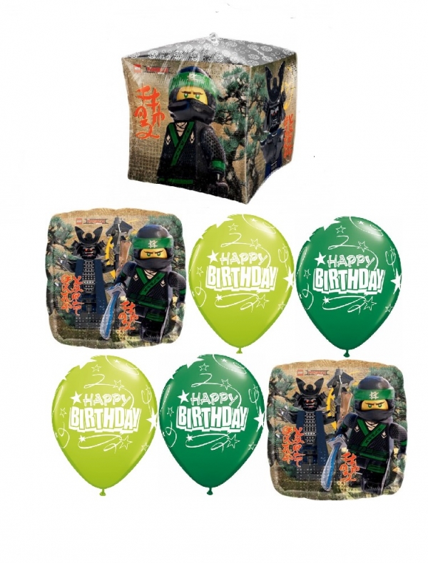Lego Ninjago Cubez Birthday Bouquet 12 balloons vancouver JC Balloon Studio