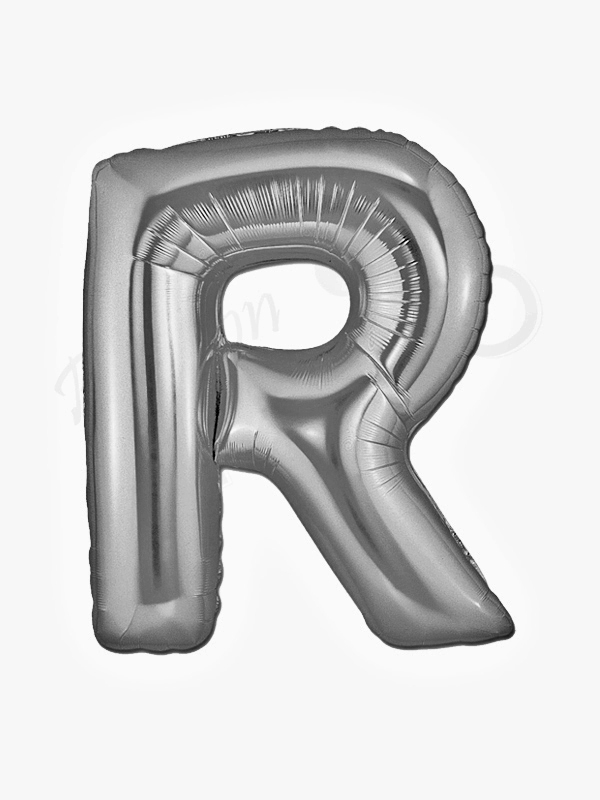 Silver Letter Balloon R