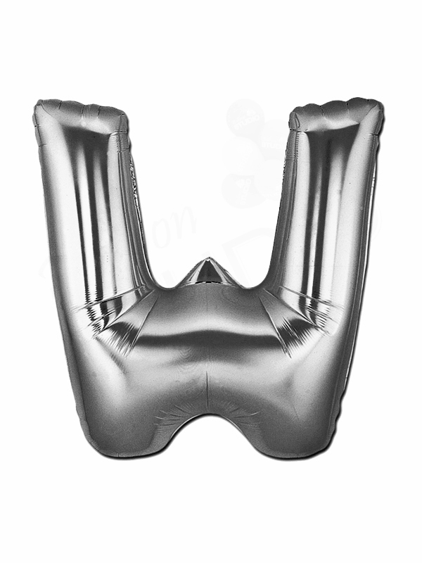 Silver Letter Balloon W