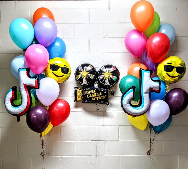 Lights Camera Action TikTok Balloon Bouquet Set