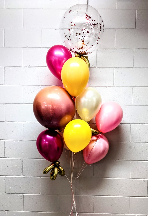 Confetti Filled Balloon Bouquets with helium in Canada