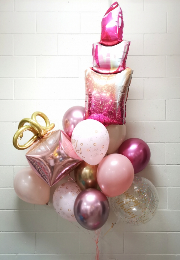 Lipstick & Rouge Birthday Balloon Bouquet