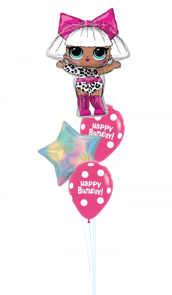 LOL Happy Birthday Bouquet of 4