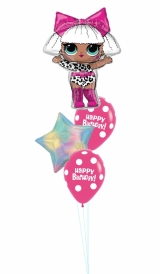 LOL Happy Birthday Bouquet of 4