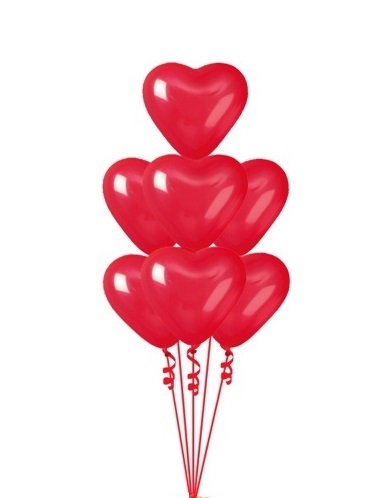 Love Hearts Balloon Bouquet 7
