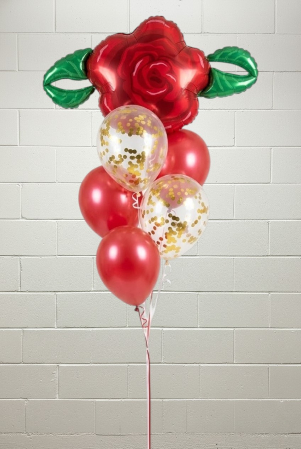 Love In The Air Rose Anniversary Balloon Bouquet