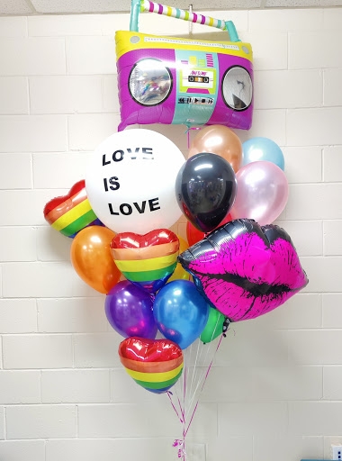 Love is Love Pride Rainbow Balloon Bouquet