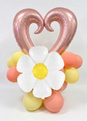 Love You Daisy Spring Balloon Stand Up