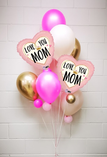 Love you Mom Pink Accent Balloon Bouquet