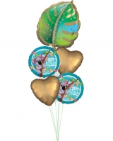 Lovely Koala Over The Tree Birthday Satin Balloon Bouquet