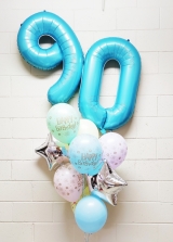 Macaroon Birthday Stars Pick An Age Blue or Pink