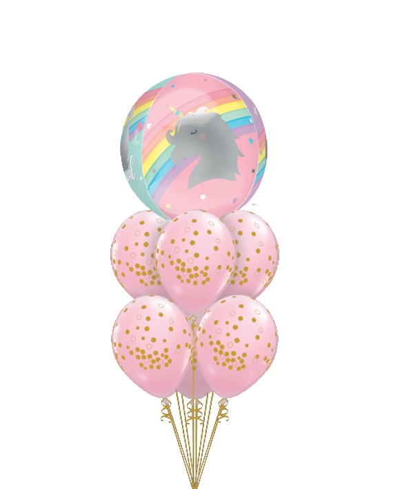 Magical Rainbow Unicorn Orbz Bouquet