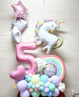 Magical Unicorn Birthday Decoration Stand Up 