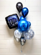 Manly Blue Ombre Balloon Bouquet 