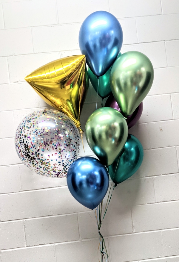 Manly Chrome Confetti Bouquet