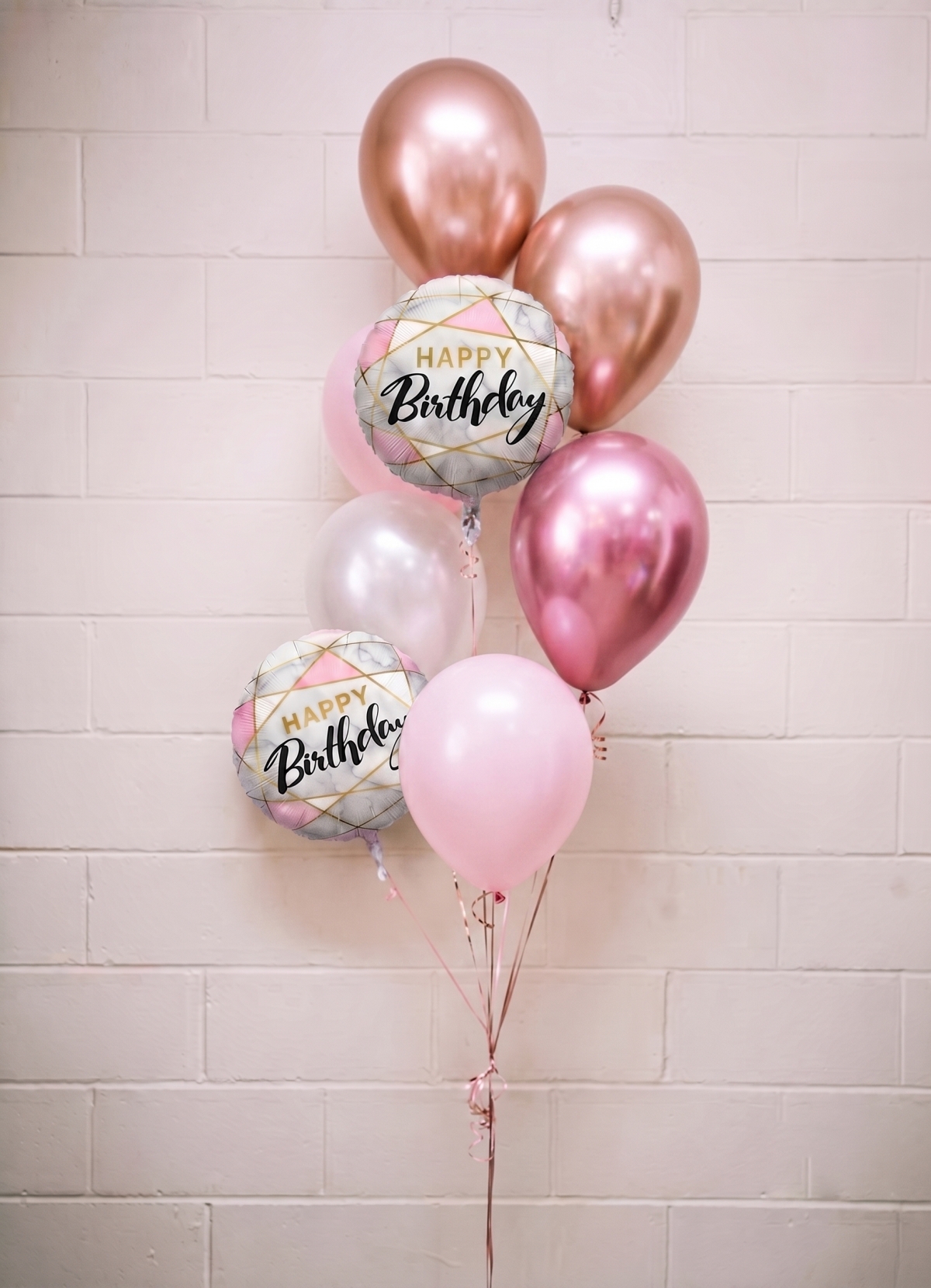 Marble Birthday Balloon Bouquet