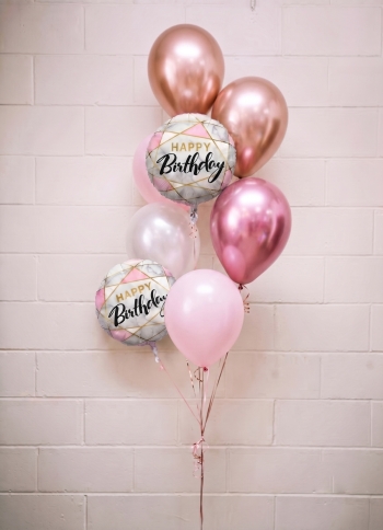 Marble Birthday Balloon Bouquet
