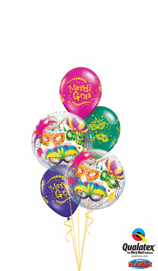 Mardi Gras Bubbles Bouquet 2