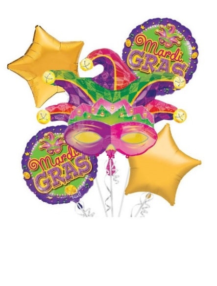 Mardi Gras Mask Bouquet 7