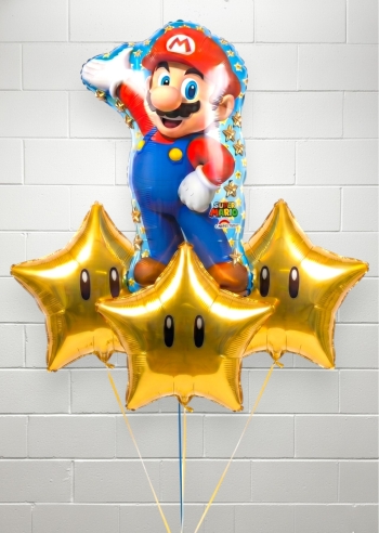 Mario Bros Balloon Bouquet