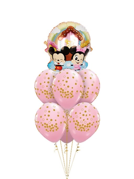 Mickey and Minnie at the Candy House Balloon Bouquet