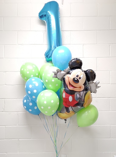 Mickey Dozen Polka Dots Pick An Age Balloon Bouquet
