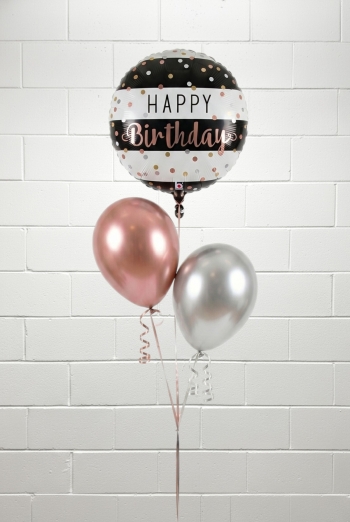 Mini Balloon Bouquet Rose Gold