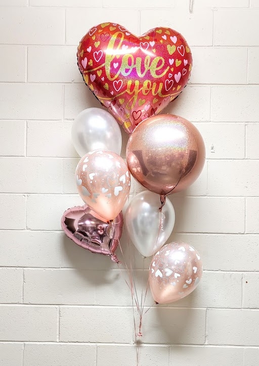 Mini Ombre Heart Prismatic Iridescent I Love You Bouquet