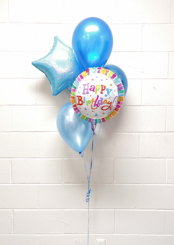 Modern Classic Birthday Bouquet Blue