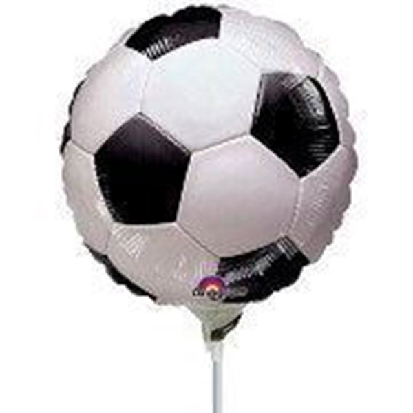Soccer Ball - 9" Mini Shape Mylar Foil Balloon AIR-FILL