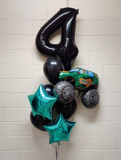 Monster Truck Birthday Pick and Age Bouquet 