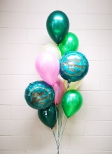 Mostly Green Happy Retirement Balloon Bouquet 