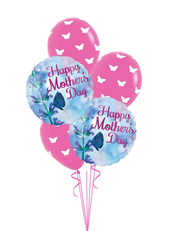 Mother's day with many butterflies balloon bouquet