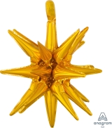 Multi Star Balloon Gold Magic starburst