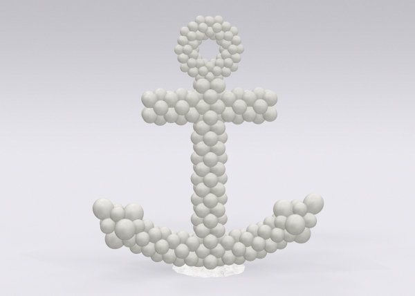 Nautical Anchor Column 