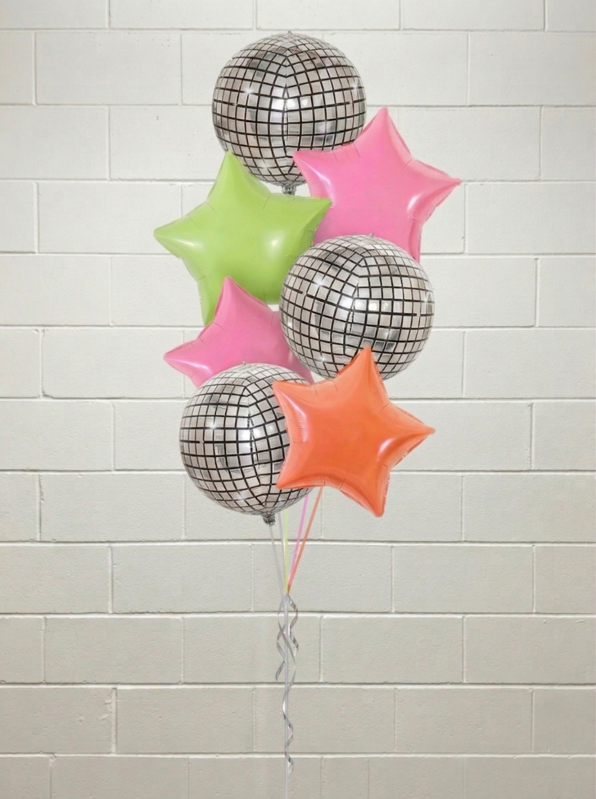 Neon Stars and Disco Themed Latex-Free Bouquet