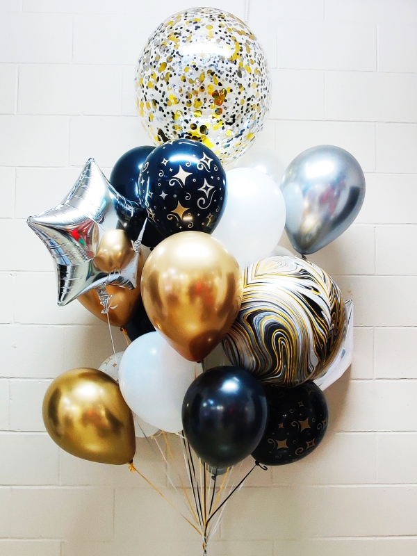 New Year Radiance Jumbo Balloon Bouquet