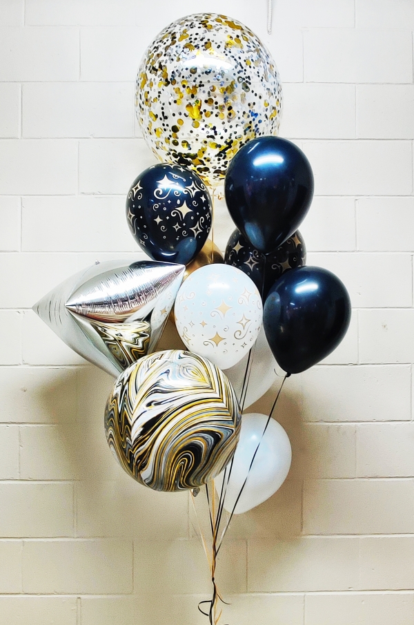 New Year Radiance Supreme Balloon Bouquet