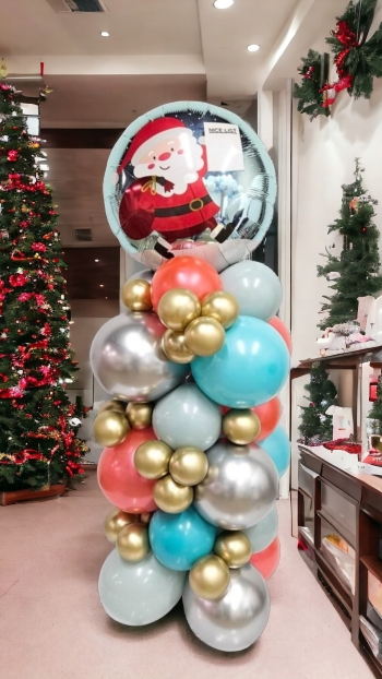 5FT Nice List Santa Column INDOOR